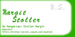 margit stoller business card